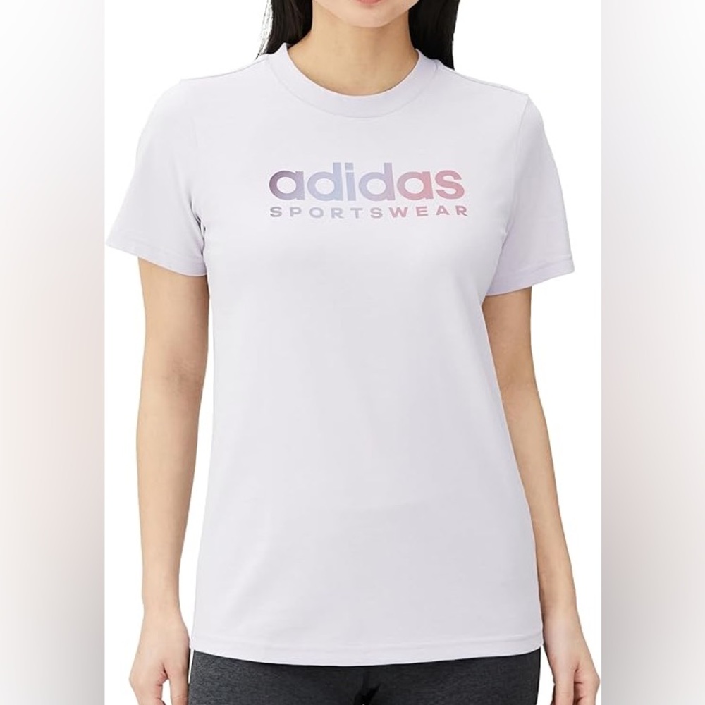 Adidas Sportswear Graphic Tee Lavender Women’s T-Shirt Size 1X